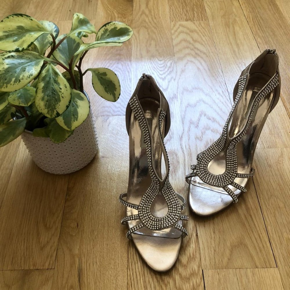 DUNE gold high heels. Size 41